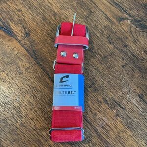 Champro Brute Belt - Red Baseball/Softball Belt NWT adult 1.5 wide